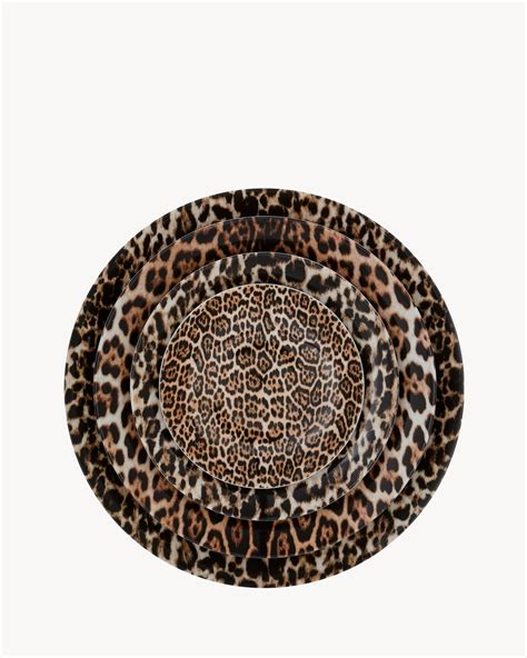 J.L COQUET LEOPARD PLATES 